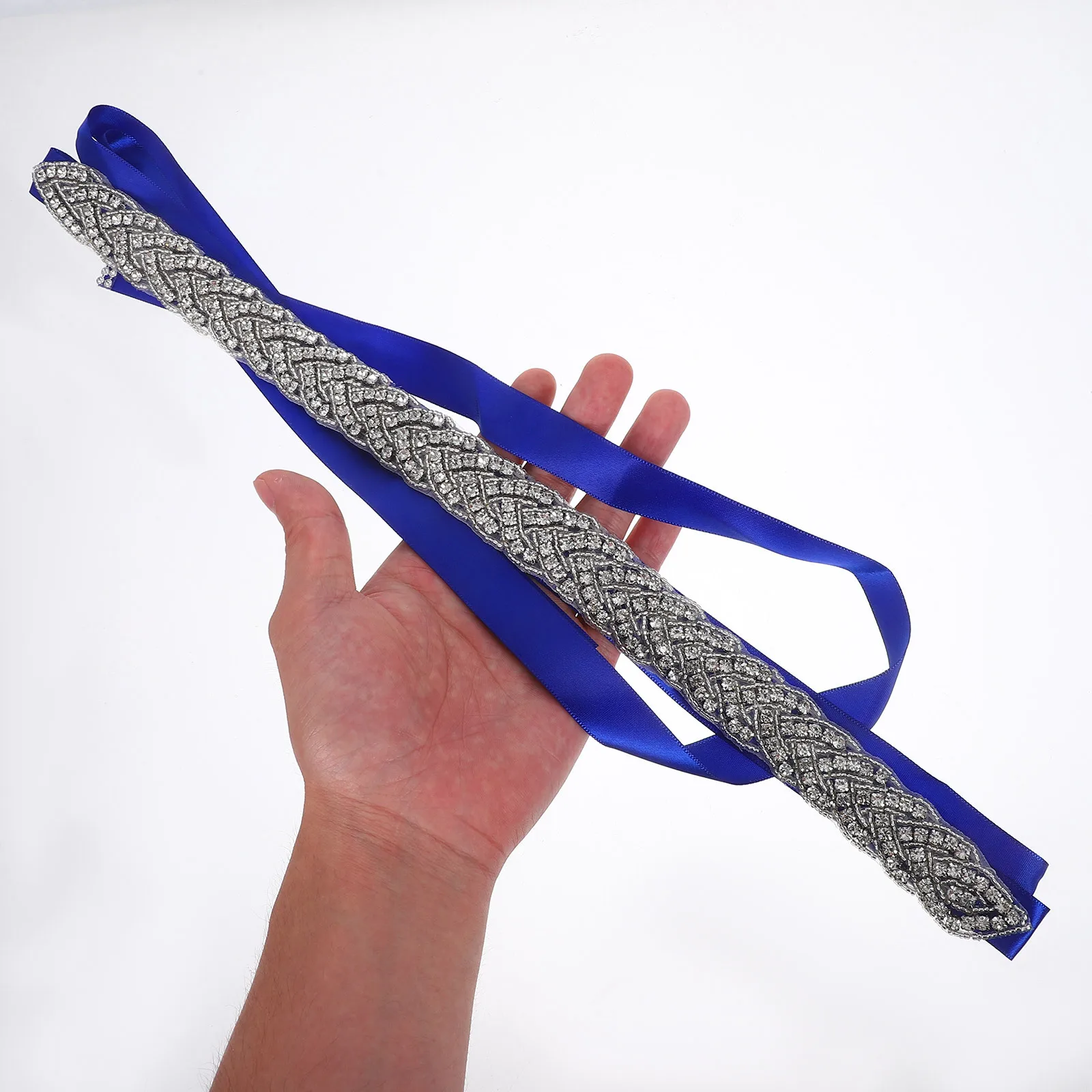 

Wedding Rhinestone Belt Elegant Bridal Waist Sash Sparkly Ribbon Dress Trim for Bridesmaids Formal Party Gown Accessories