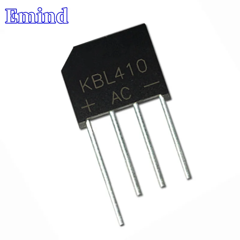 10Pcs KBL410 Bridge Rectifier 4A/1000V KBL410G Bridge Stack Cutable Foot KBL Footprint Flat Bridge
