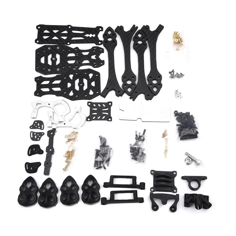 MARK5 O4 PRO 5-Zoll 225mm Radstand Carbonfaser-Rahmenkit mit 5mm Arm für RC FPV Freestyle Langstrecken-Renndrohne Quadcopter – Detail 14