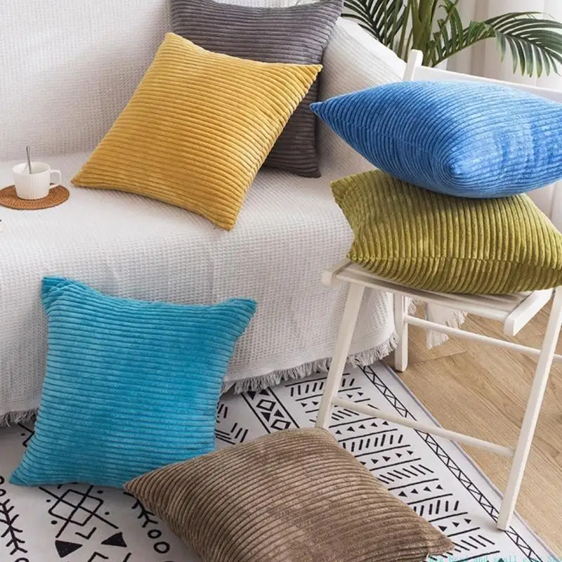 581C Corduroy Pillow Cover 45x45cm Square Throw Pillow Cover Cushion Covers