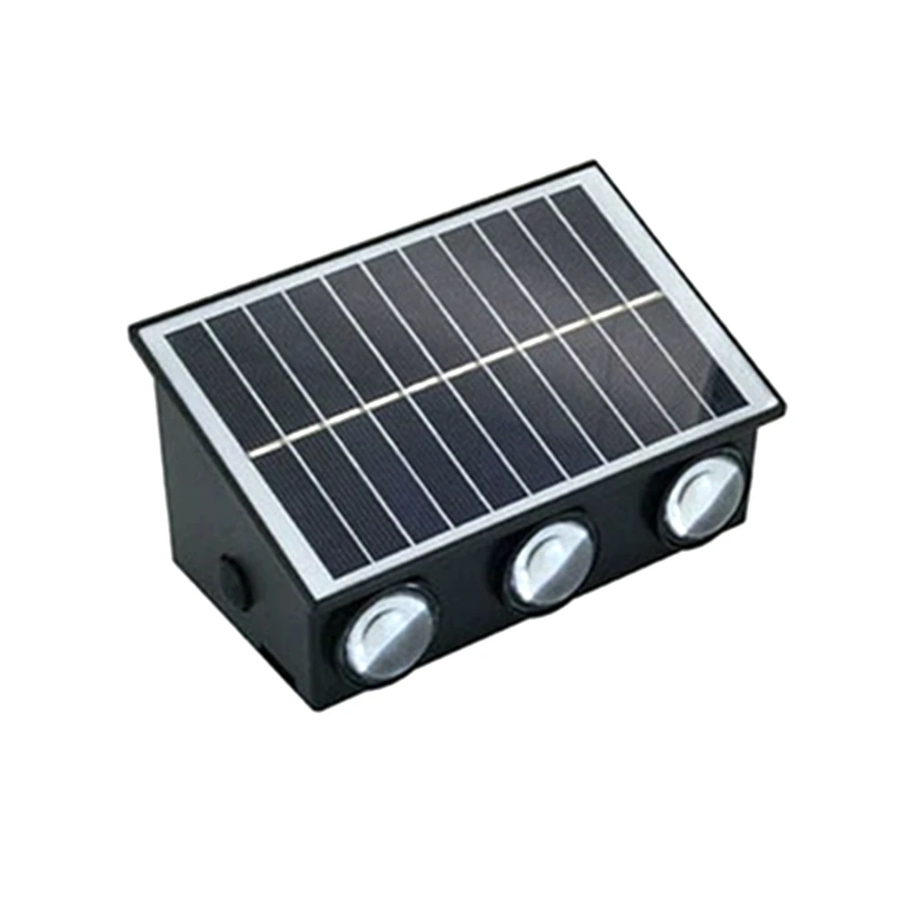 AA19 Outdoor Solar Lights for Fence Lights Up and Down Solar Wall Lamps Waterproof Solar Outside Lights for Yard Garden Patio