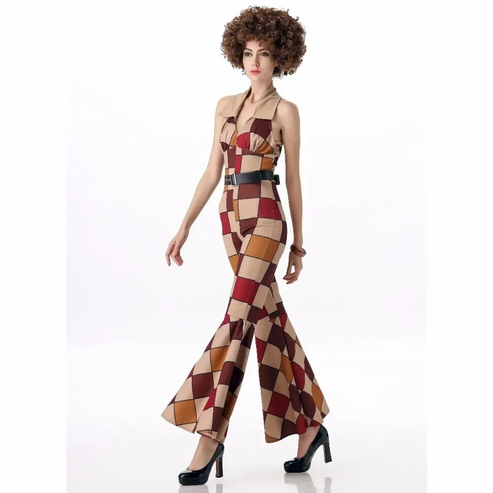 Men 60s70s Women Disco Sleaze Ball Costume Halloween Party Boogie Babe Couple Costumes Carnival Cosplay Set