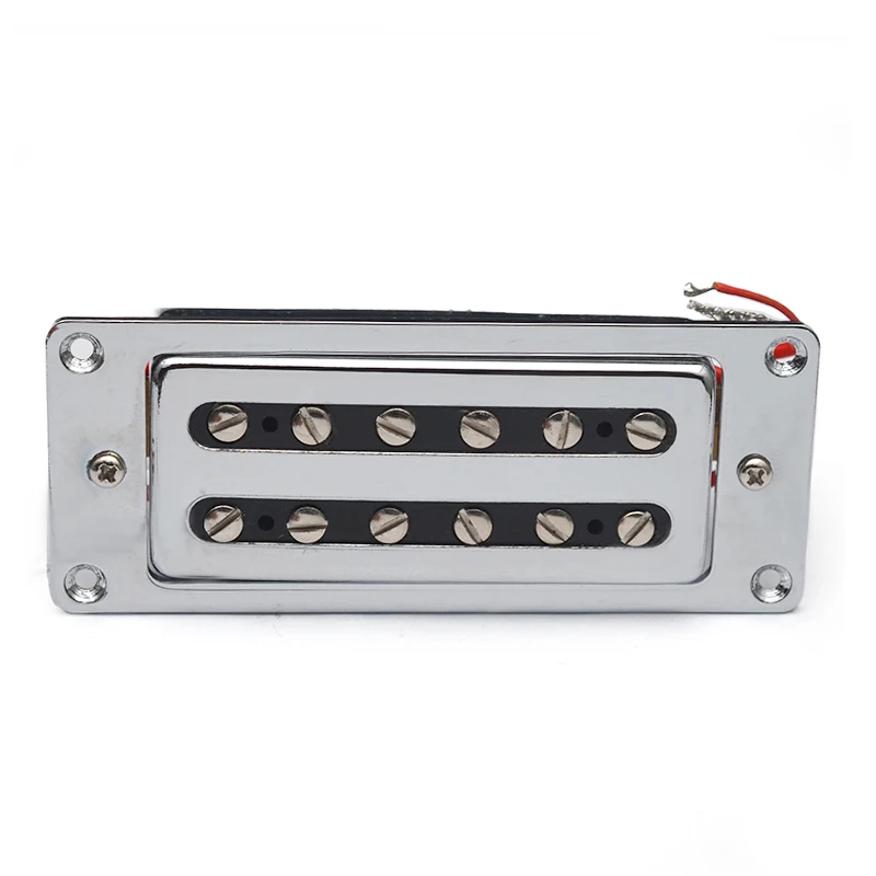 Mini 68X29MM 12 Adjusted Pole Piece 7K Electric Guitar Humbucker Pickup for LP Guitar Chrome