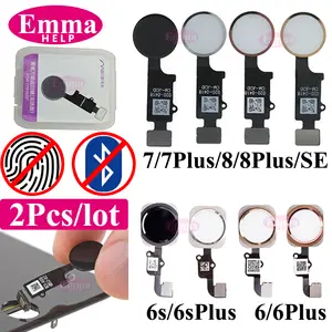 Bilashmart 2 Home Button Flex Cable Return iPhone 7 8 6 6s Plus Universal Menu Key erboard Connector No Fingerprint no Touch ID