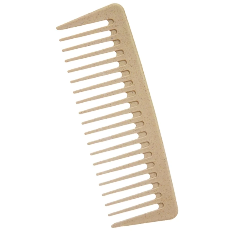 Travel Friendly Wide Tooth Hair Comb for Gentle Detangling and Minimal Hair Loss Safe Plastic Comb for Women and Men