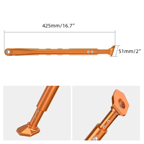 Imagen 2 del producto NICECNC para KTM EXC 300 2008-2023 EXC 250 EXCF 350 EXC 450 XCW 300 XCF-W soporte lateral ajustable XC XCF 2008-2022