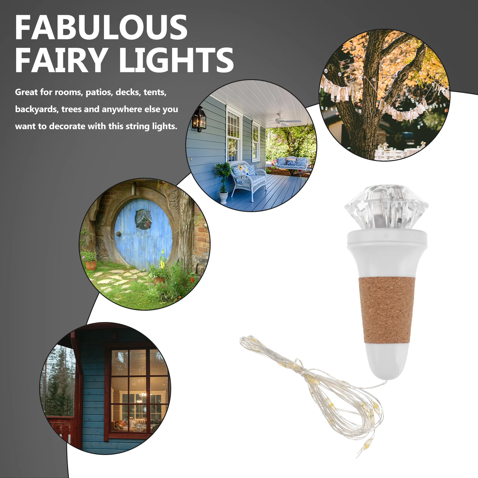

Glowing Bottle Cap Cork Light Festival Atmosphere Corks LED Rechargeable Illuminated