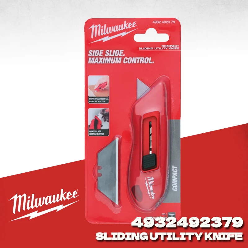 

MILWAUKEE 4932492379 Compact Slide Utility Knife MINI Knife Hand Tools MIlwaukee Power Tool Accessories