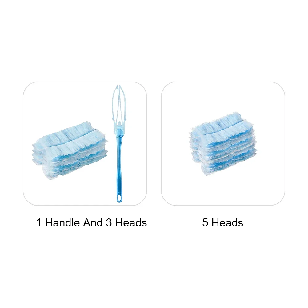 Shelf Static Head Adsorption Refill Plastic Duster Fluffy Hanging Office Lightweight Car Set Disposable Handle Hole Home Desk