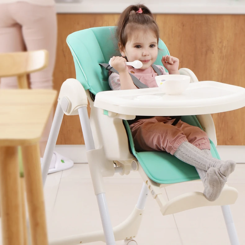 Hot sale cheap Latest 3 in 1 Foldable Plastic Baby High Food Chair Uses Baby Eating feeding Chair