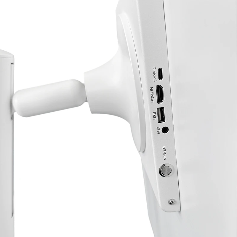 White Floor Standing Mobile Portable Wireless Touch Screen Rotatable Vertical Display Smart Follow by Me Movable Tv