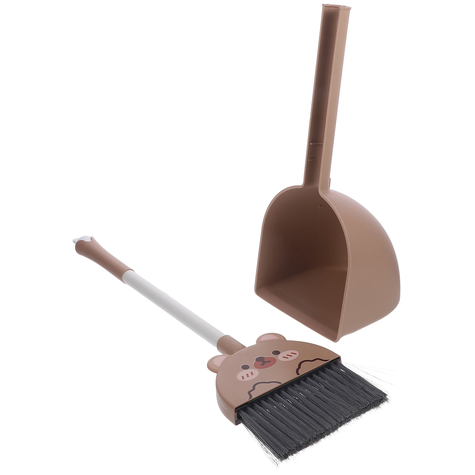 

1 set Children Broom Dustpan Set Cute Cartoon Toddler Cleaning Toy Large Capacity Dust Tray Sweeping Student Household