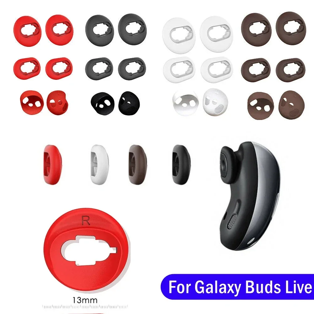 For Samsung Galaxy Buds Live Soft Silicone Earbuds Cover Eartips Cap Buds Live Non-slip Earplug 1:1 Fit For Galaxy Buds Live