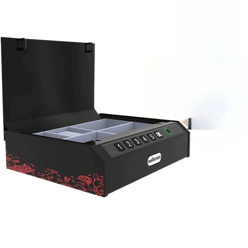 

Офисный бытовой 10 см высокий скрытый противоугонный сейф для хранения файлов ящик для хранения пароля отпечатков пальцев