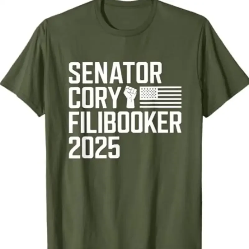 Senator Cory Booker Filibuster Filibooker New Jersey T Shirt