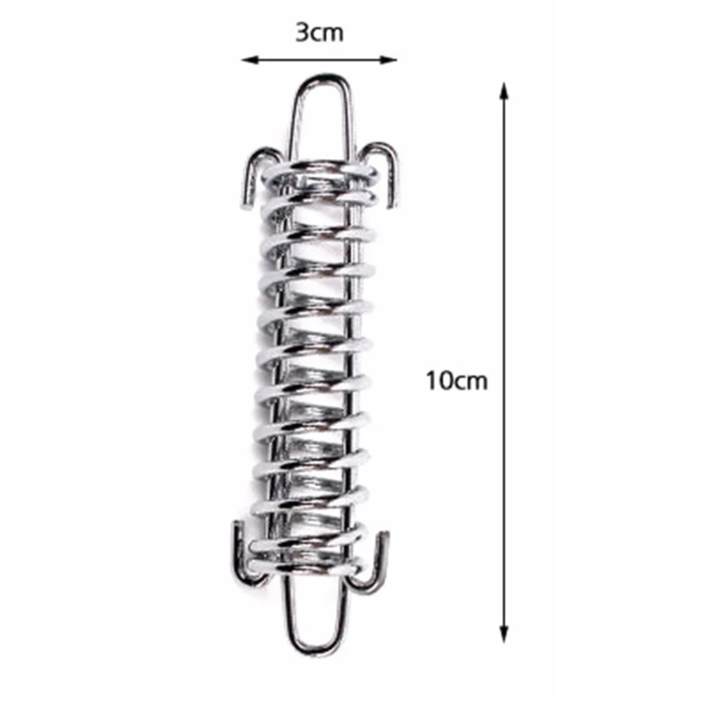 

8 Pcs Wind Rope Buckle Camping Tent Rods Tarp Spring Fastener Hook High Strength Steel