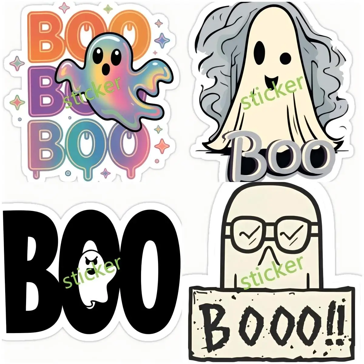 

Ghost Boo Car Stickers Car Laptop Helmet Decor Decal Campfire Camping Decal Personality Waterproof Creative Car Stickers Decora