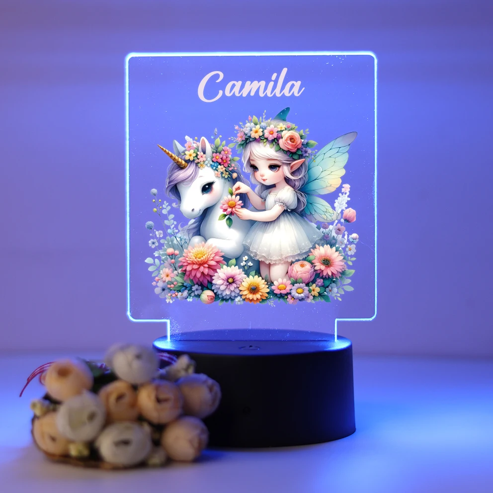 

Personalized Custom girlsCute Rgb Night Lights Led For Home Room Decoration Nightlight 3D Led Night Lamp Usb