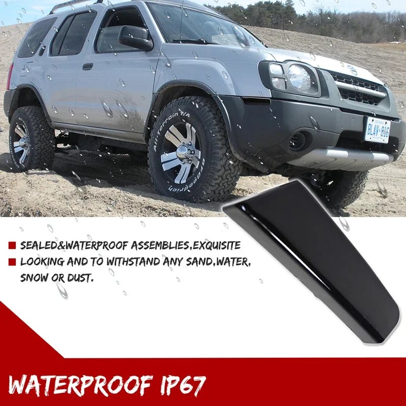 For 2002 2003 2004 Nissan Xterra Smoked Lens Front Bumper Side Marker Parking Light Cover Shells No Bulb/Socket Car Accessories