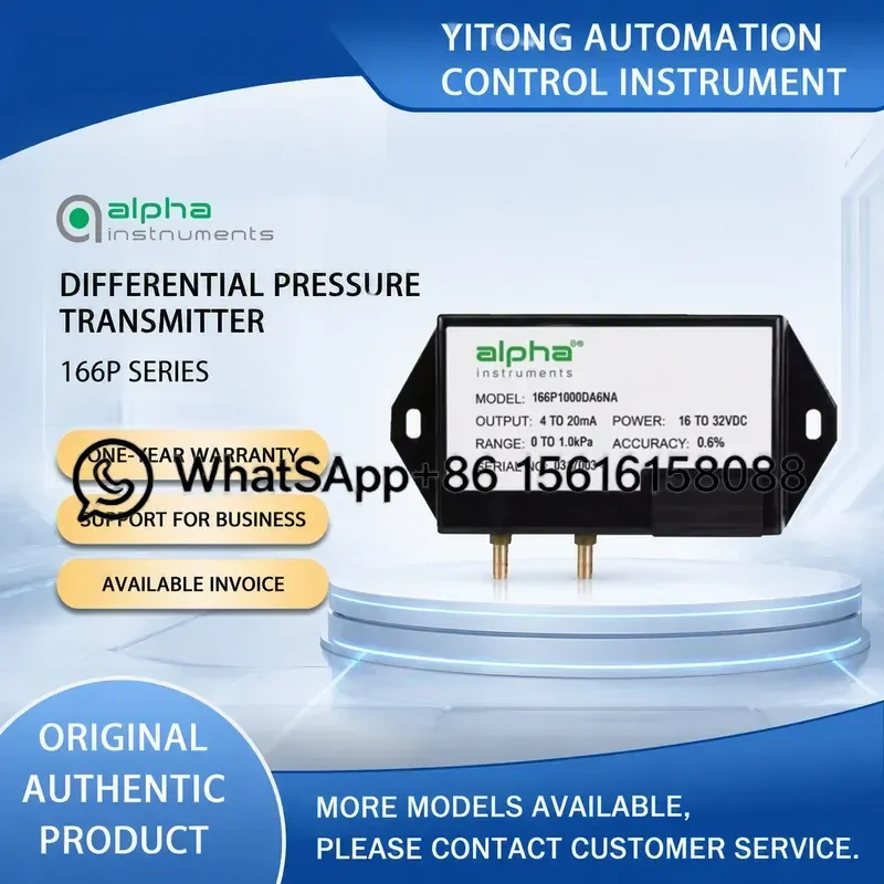 Original Alpha 166 Series Micro Differential Pressure Sensor Transmitter 166P0100DA1NA High Precision Industrial Gauge for