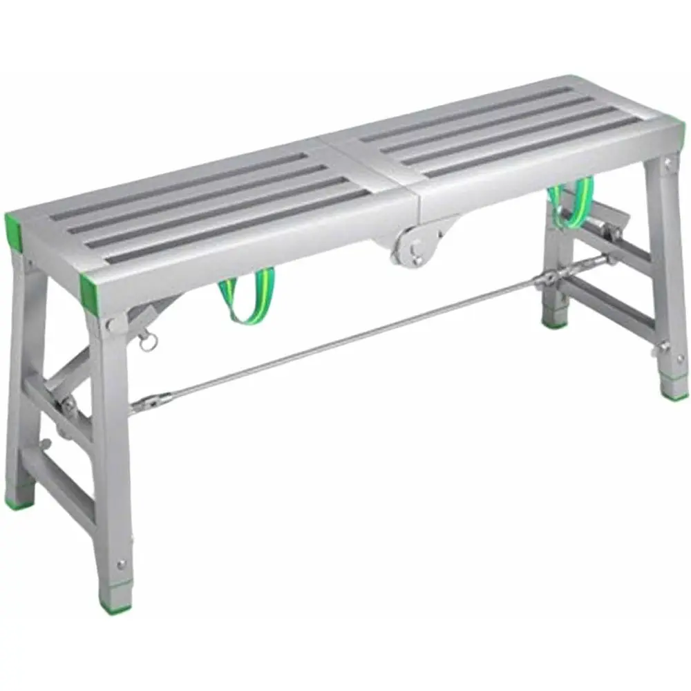 Portable Steel Scaffolding Platform for RV Maintenance and Painting, Adjustable Height, 140x30cm, Single Color