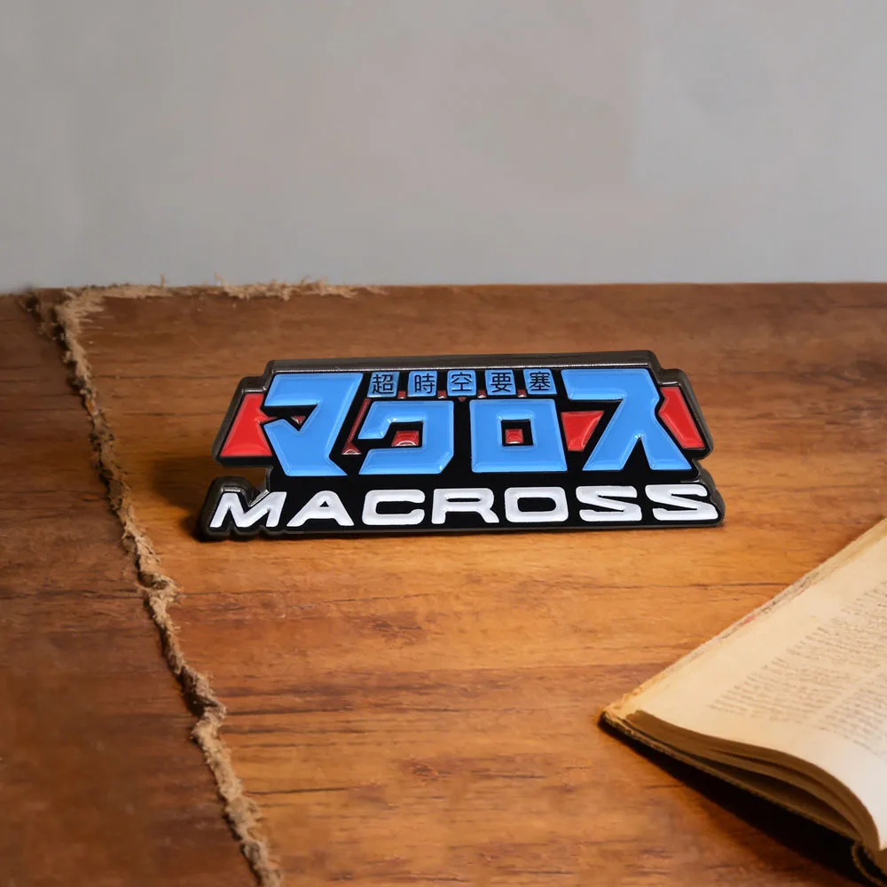 Super Dimension Fortress Macross Logo Emaille-Anstecker Super Robot Fantasy Heißblütiger TV-Anime-Abzeichen Geschenk für Sci-Fi-Liebhaber Sammlerstück – Detail 11