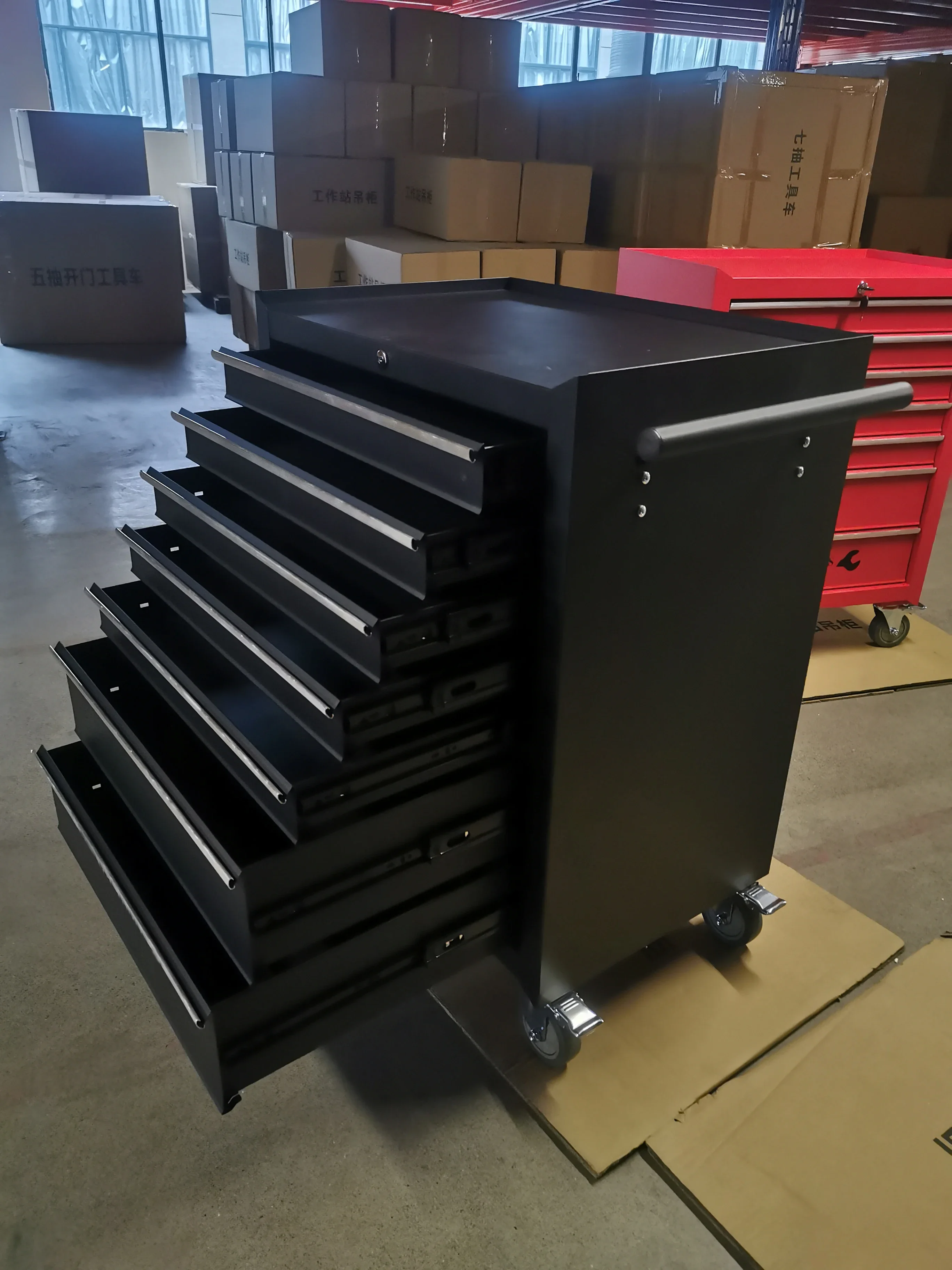 

#High quality Workshop Heavy Duty 6 Drawers Steel Tool Chest Storage Cabinet Roller Box