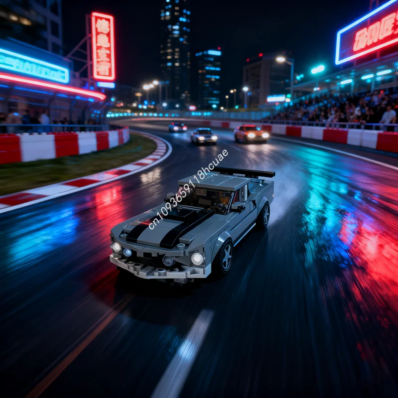 

356pcs MOC John Wick S Forded Mustangesd Boss Model Building Christmas Gift Blocks Toy Architecture DIY Idea Brick Kids Birthday