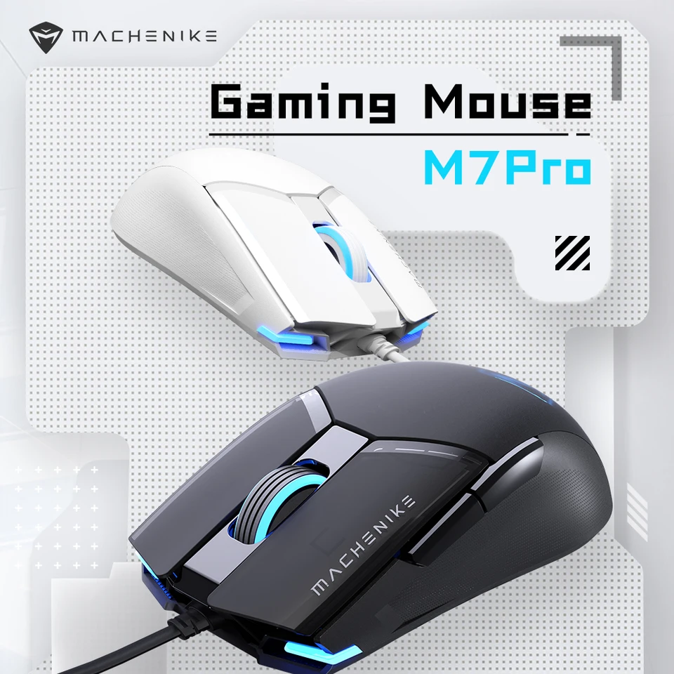 Machenike M7Pro Wired Gaming Mouse USB Instant A825 12800DPI