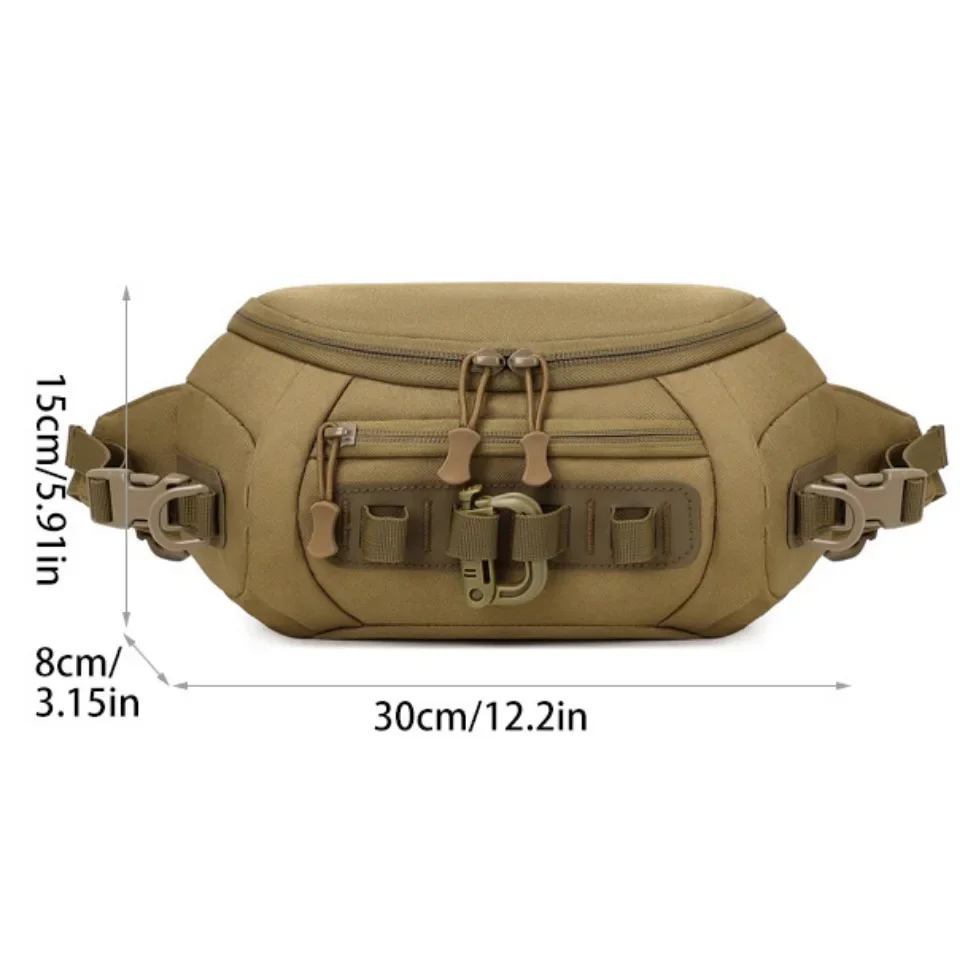 Oxford Men Waist Bag Outdoor Sports Traveling Fanny Pack Multifunction Waterproof Male Chest Bag Rock Climbing Crossbody Bags