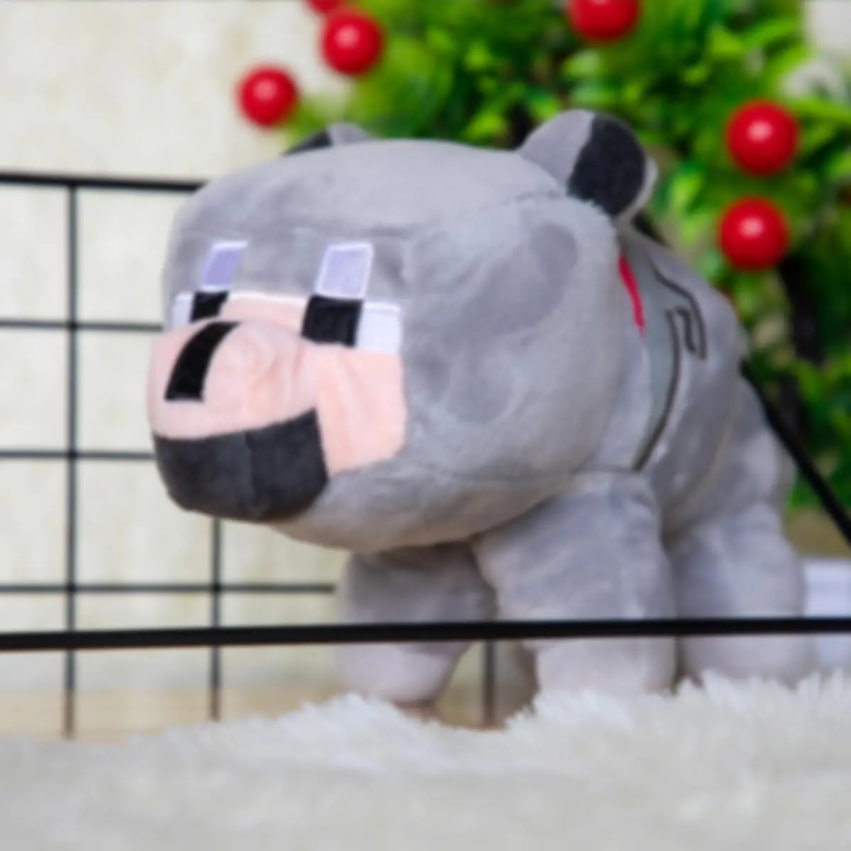 ตุ๊กตาหมาป่าขนนุ่ม ขนาด 8.3 นิ้ว ของเล่นตุ๊กตาหมาป่าสำหรับเด็กชายและเด็กหญิง ของขวัญวันเกิดและวันขอบคุณพระเจ้าสำหรับเด็กและแฟนๆ