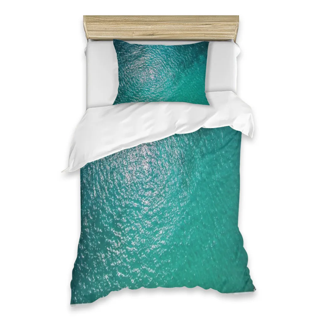 

Open Ocean Battle Map for Naval Tabletop Single Bed Sheets Set Complete Case Single Linen Quilt Cover