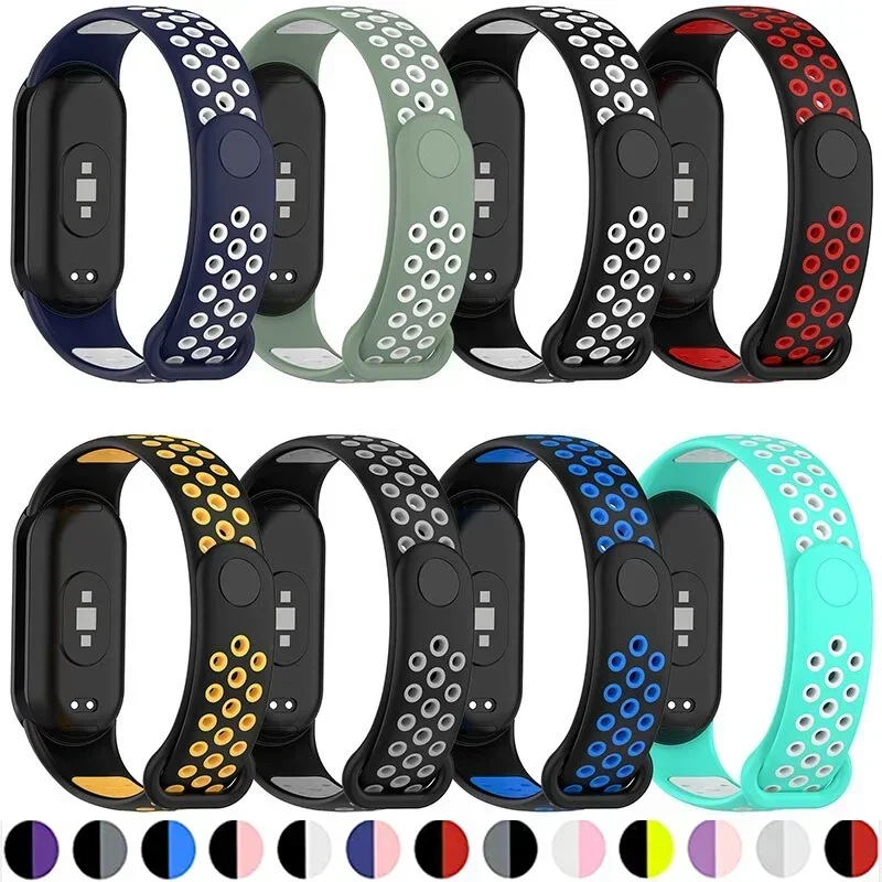 Sportuhrenarmbänder für Xiaomi Mi Band 7 6 NFC-Armband Silikon Smart-Armband Miband 4 Gürtel Pulseira Correa Mi Band 3 4 5 Armband