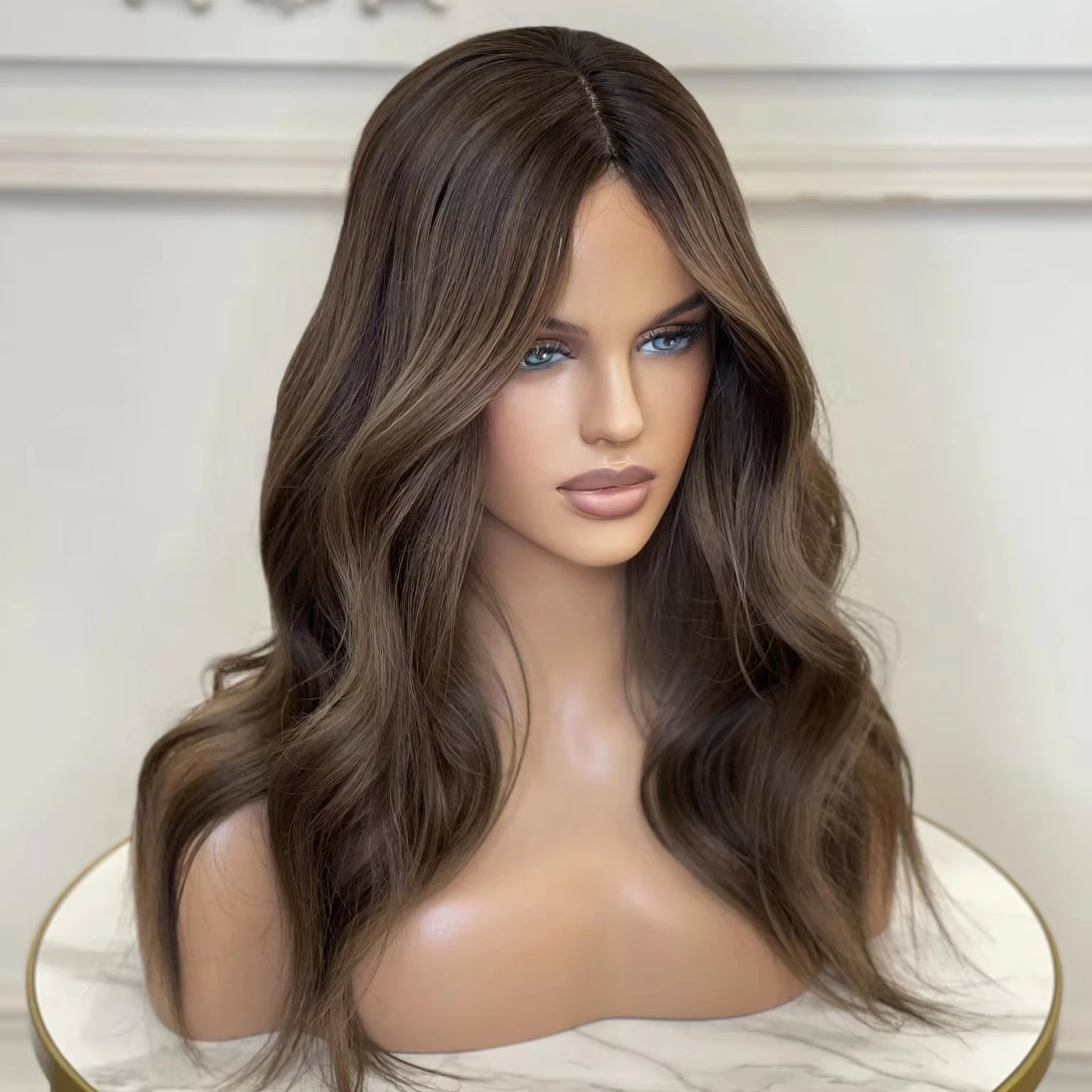 

Bald Girl Raw Human Hair Topper Hand Tied With Clips Natural Forehead Hairline Toupees For Women Silk Base Women Toupee