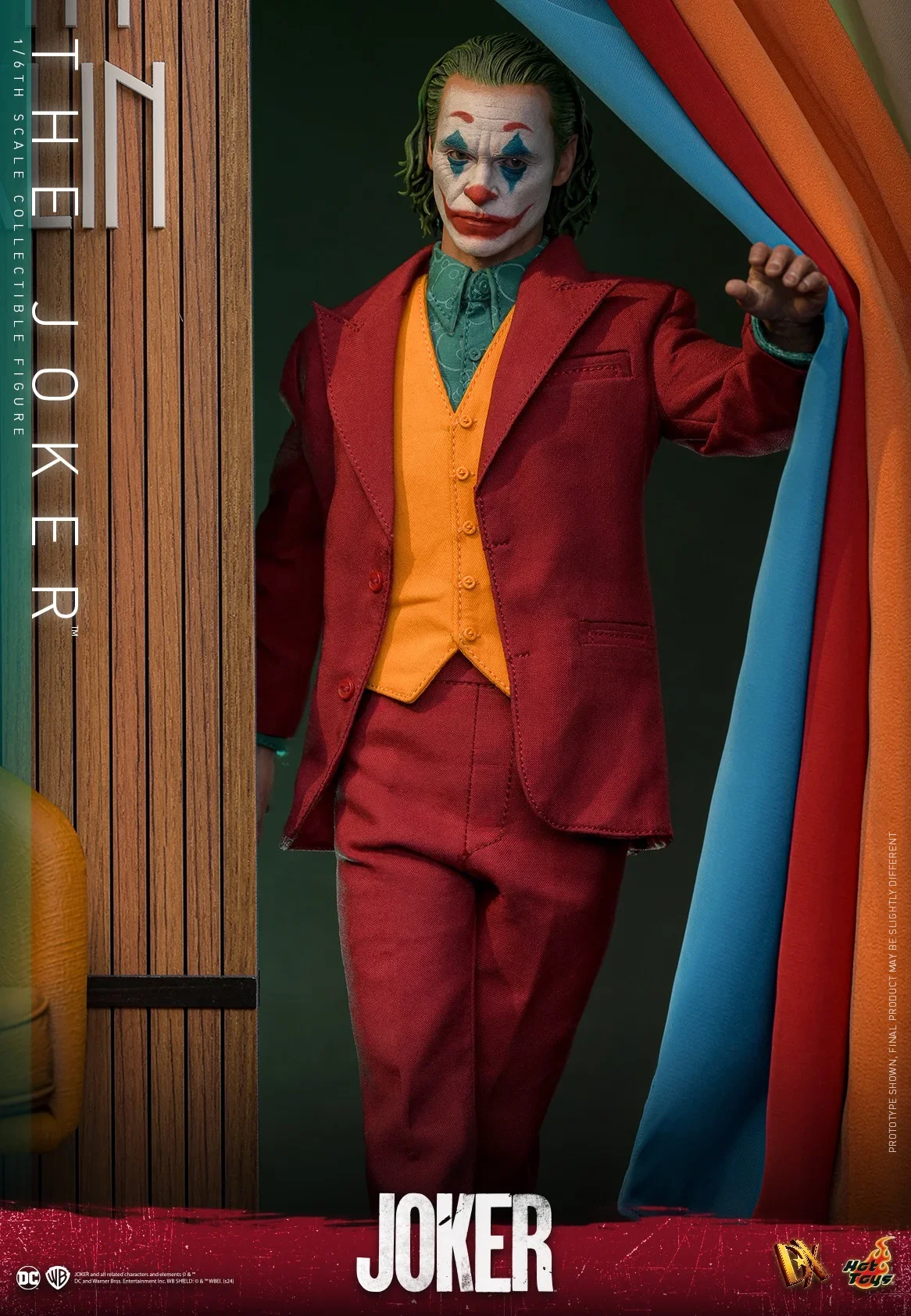 

In Stock Genuine 1/6 DX42 DX43AE Red Suit Cloth Joker Joaquin Phoenix 12" Scale Male Collectible