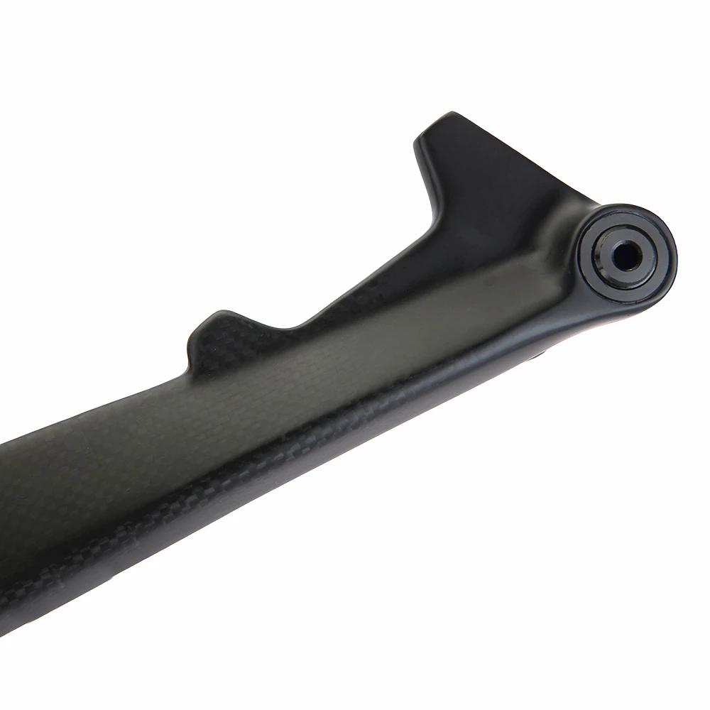 3k Textur T800 Carbonfaser Offroad-Fahrrad Starrgabel Vordere Mountainbike-Gabel mit Steckachse und Scheibenbremse Vorderer Offset 45mm 15*100mm – Detail 15
