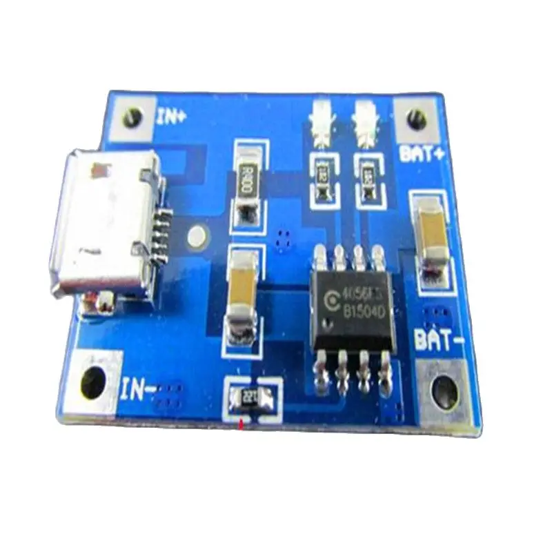 TP4056 Lithium Battery Charging Board, Stoped Indicating Micro USB Port, Electronic Component