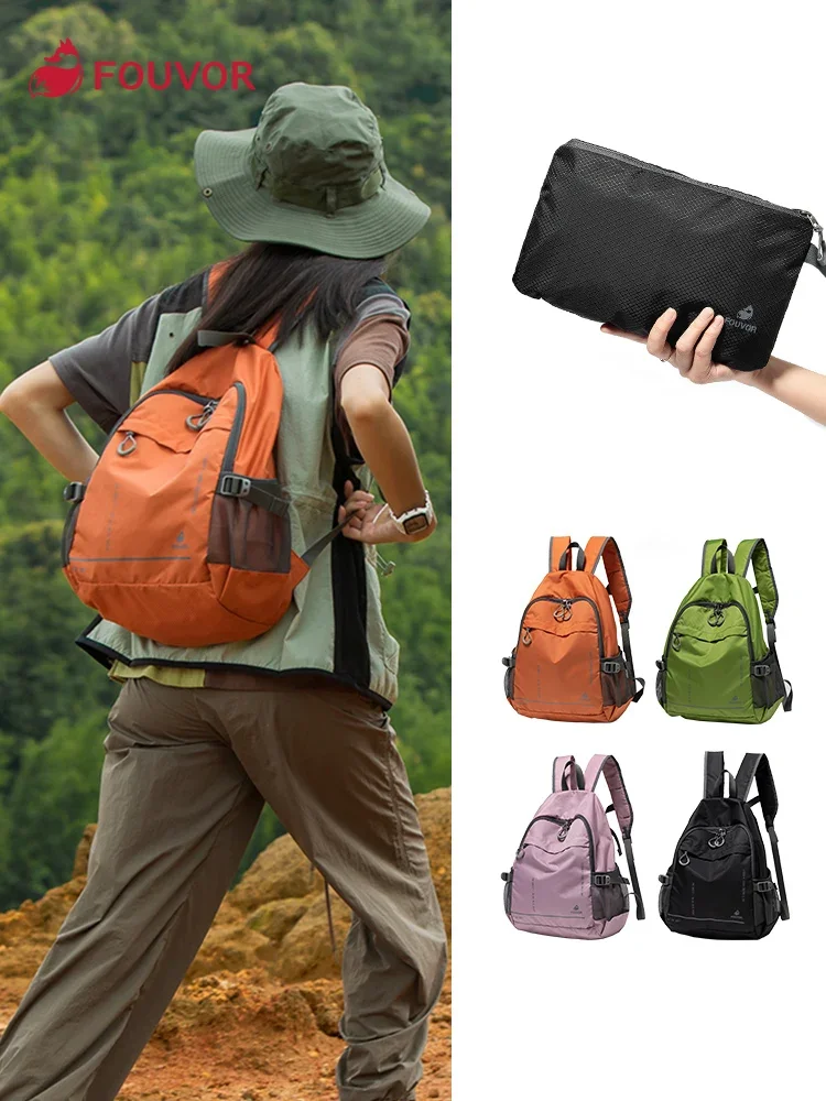 Fouvor Backpack for Woman 2024 New Female Casual Waterproof Oxford Sports Bag New Outdoor Lightweight Travel Backpacks 3037-01