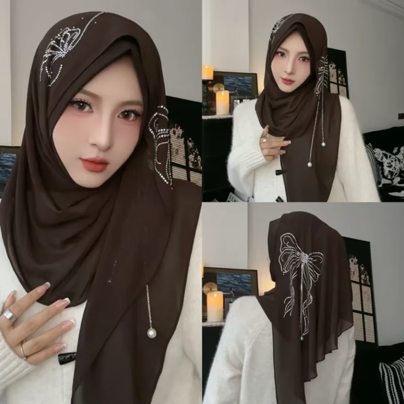 

Бутик-хиджабы для женщин, головные уборы, хиджабы-вапсы, новинки 2026 года