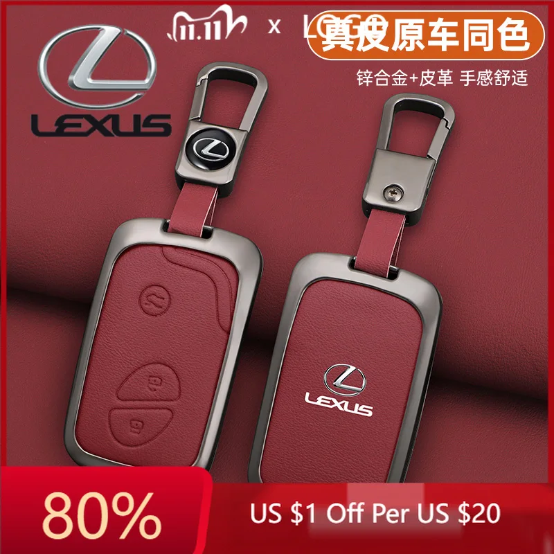 

2026 Hot Interior Stickers Leather Car Key Case Cover For Lexus CT200H GX400 GX460 IS250 IS300C RX270 ES240 ES350 LS460 450h GS4