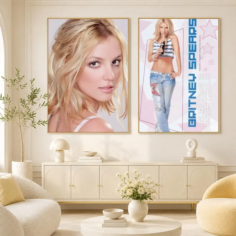 Singer B-Britney spears Poster Room Home Decoration Interior Wall Art Printing Garage Posters Gift