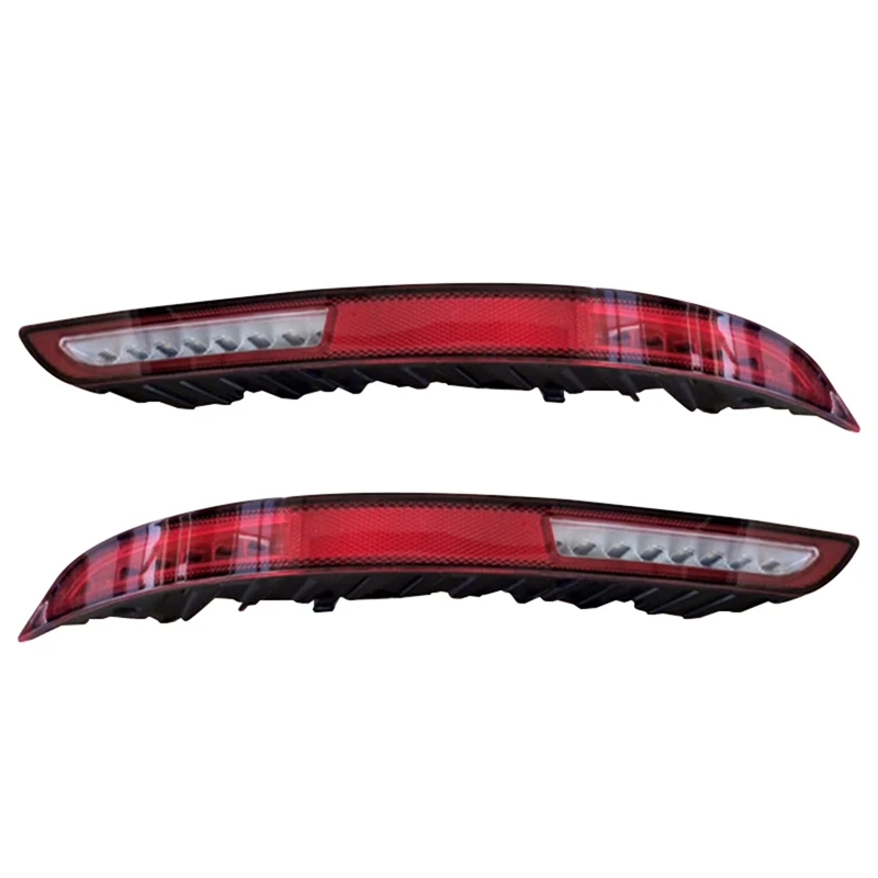 #792C Car Left Rear Fog Light Assembly Brake Reflector Signal Lights for Geely Atlas Pro Azkarra Boyue (Red)