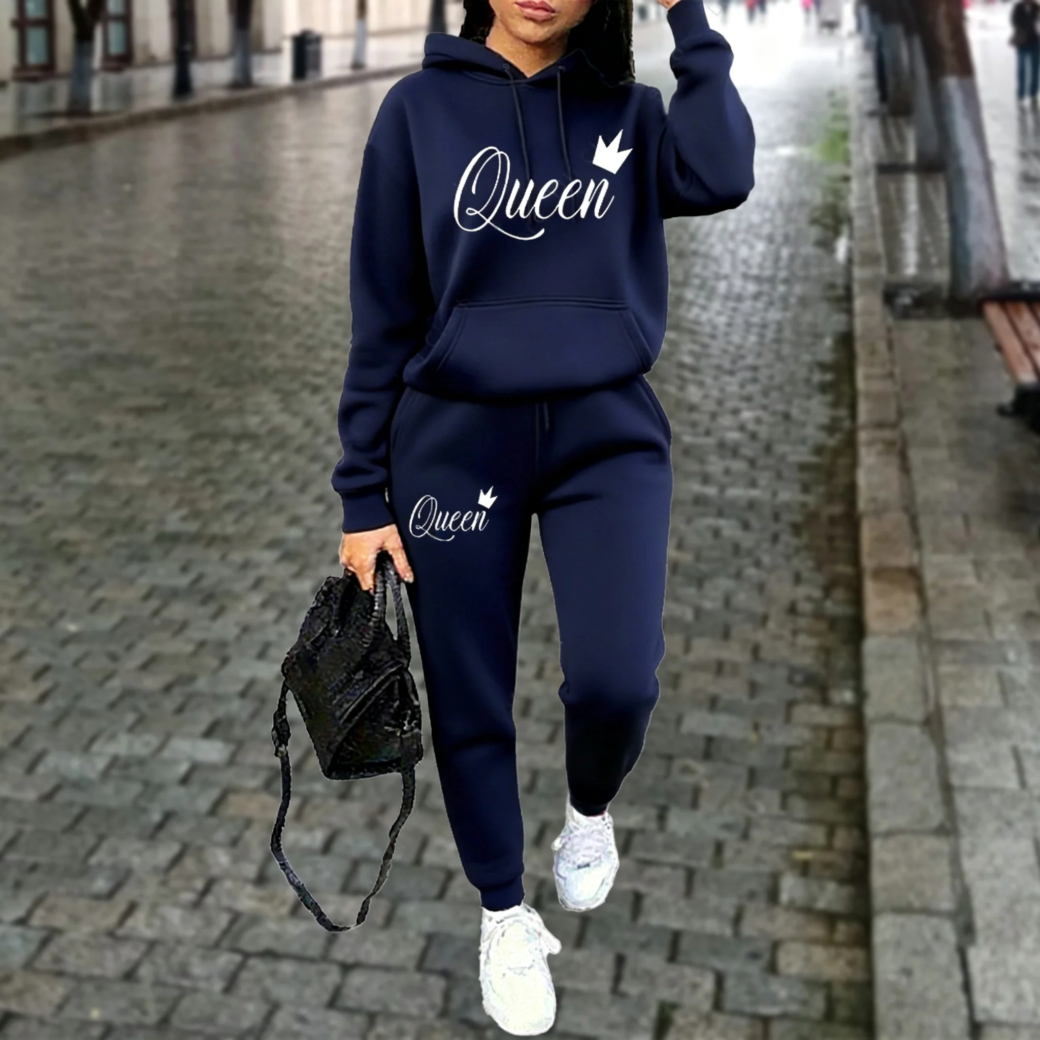 ชุดวอร์มผู้หญิง เสื้อฮู้ดและกา - Streetwear Brand Aesthetic บทวิจารณ์และราคา