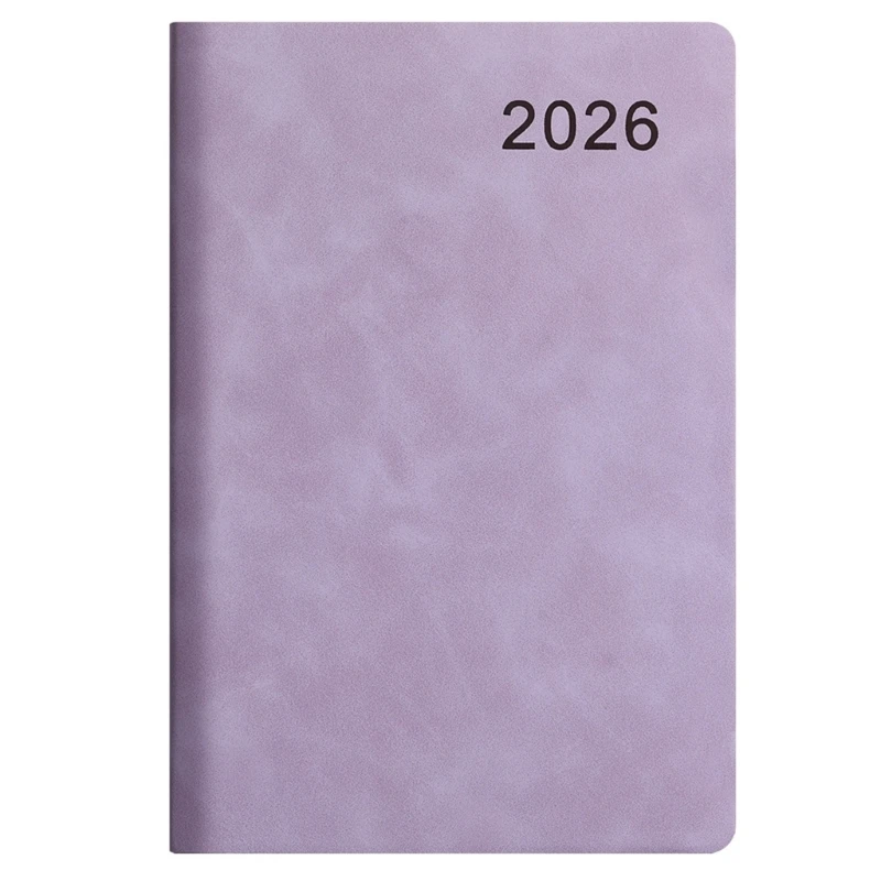  Professional 2026 Day Planner Notebook 360 Pages Dated Softcover Leather Academic Planner with Colored Monthly Mark