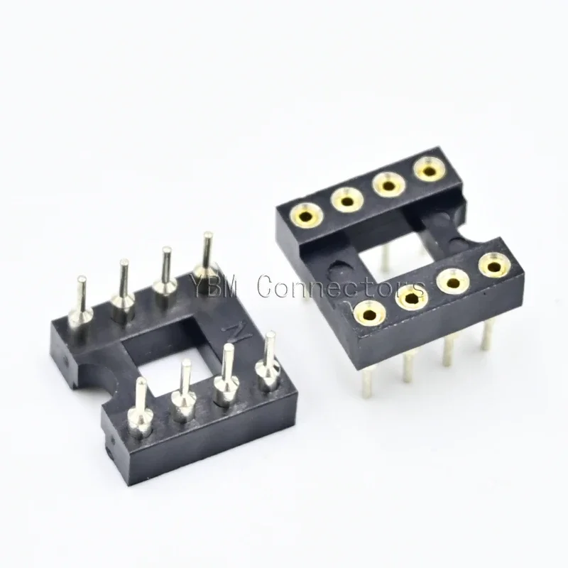Conector de enchufe IC de agujero redondo, 10 piezas, circuito integrado, DIP8, DIP14, DIP16, DIP18, DIP20, DIP28, DIP40