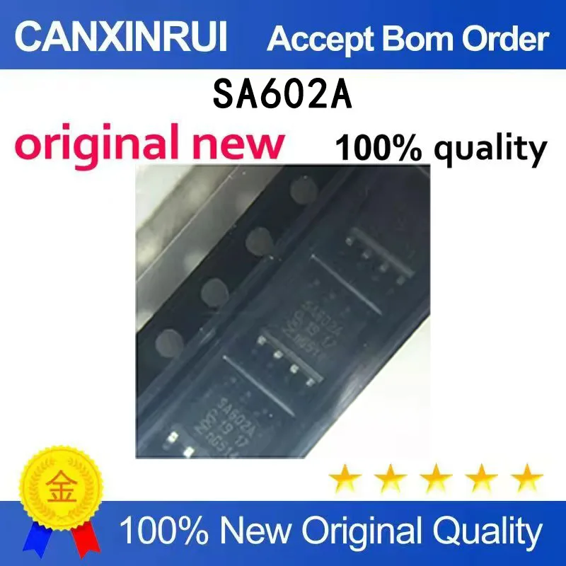 (5-100 pieces)Brand new SA602A SA602AD double balanced mixer oscillator package SOP-8 brand new original