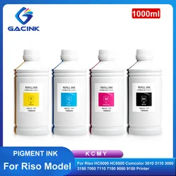 1000ml Refill Bulk Pigment Ink for Riso HC5000 HC5500 for Comcolor 3010 3110 3050 3150 7050 7110 7150 9050 9150 Printer Quality