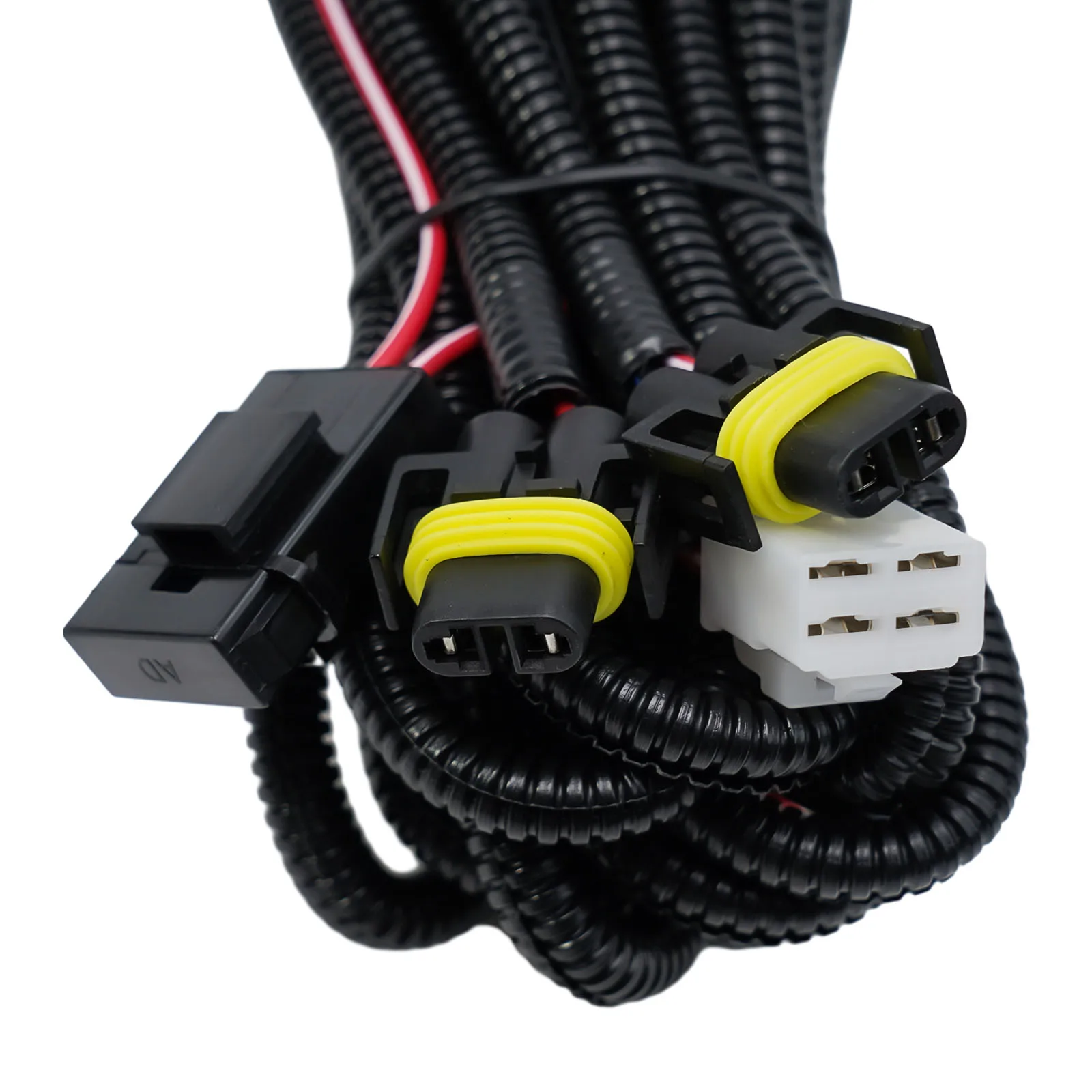 Button Switch Wiring Harness ABS Plastic Pvc Connector Direct Installation Driving Lights Durability Reliability