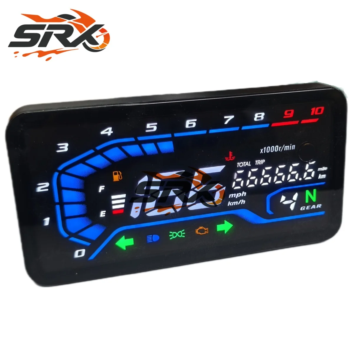 Universal 12V LED Digital Motorcycle Digital Meter assembly RPM Speedometer Modify Panel Waterproof