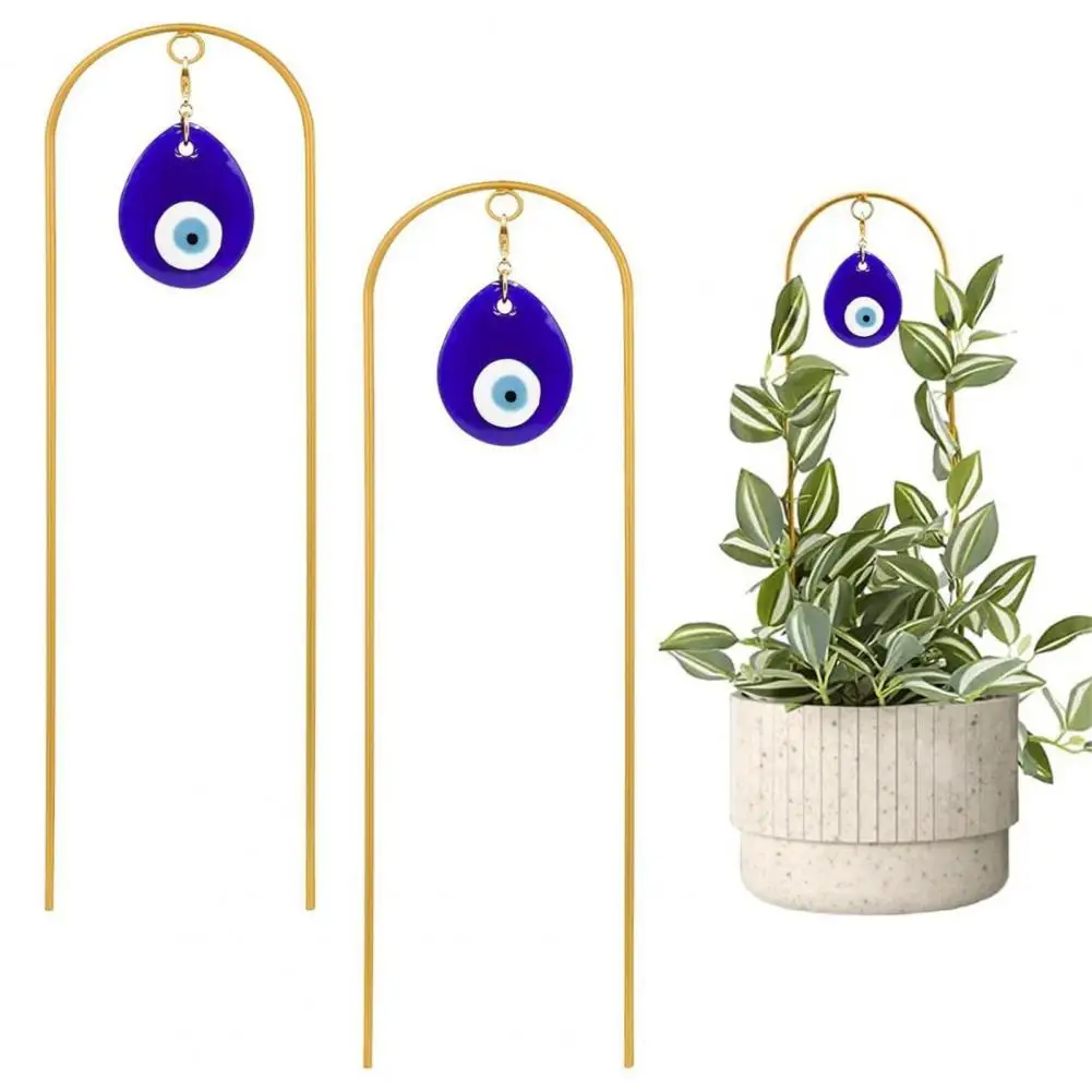 Outdoor Plant Support Evil Eye Plant Trellis Metal Climber Support Rust-proof Vine Guide for Indoor Outdoor Potted Plants